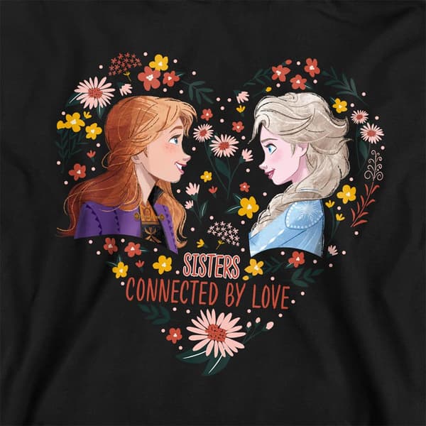 Frozen Barn/Barn Sisters Connected By Love Elsa & Anna Val Navy 9-11 Years