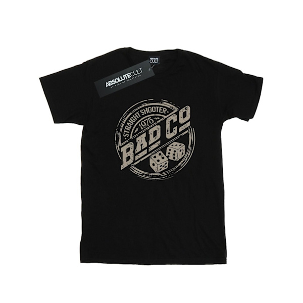 Bad Company Dam/Damer Raka Skytten Bomull Pojkvän T-S Black L