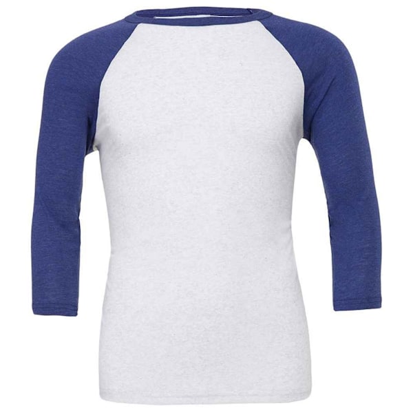 Canvas Unisex Vuxen 3/4 Ärms Baseboll T-Shirt M Vit/Marinblå White/Navy M