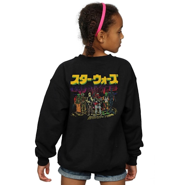 Star Wars Girls Hired By The Empire Badge Sweatshirt 9-11 år Black 9-11 Years