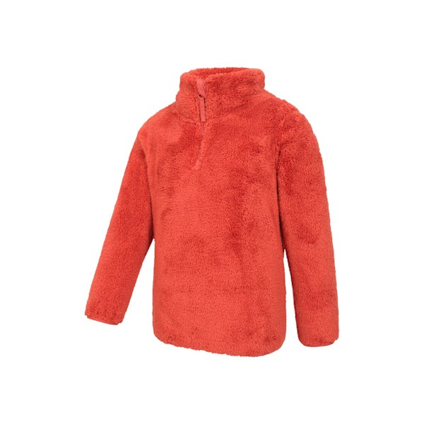 Mountain Warehouse Barn/Kids Teddy Halvzip Fleece Topp 7-8 Burnt Orange 7-8 Years