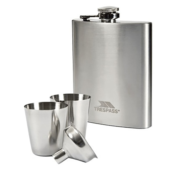 Trespass Dramcask Rostfritt Stål Hip Flask Storlek One Silver Silver One Size