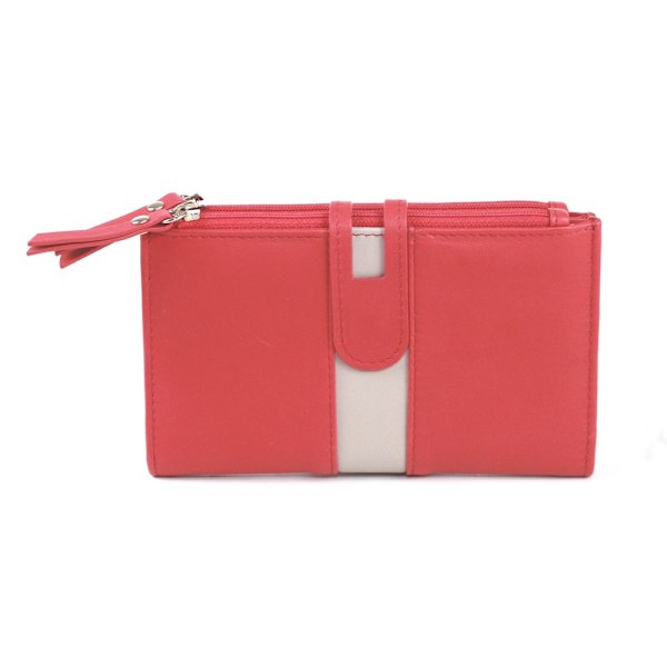 Eastern Counties Leather Dam/Dam Ottilie Läderplånbok På Watermelon/Ivory One Size