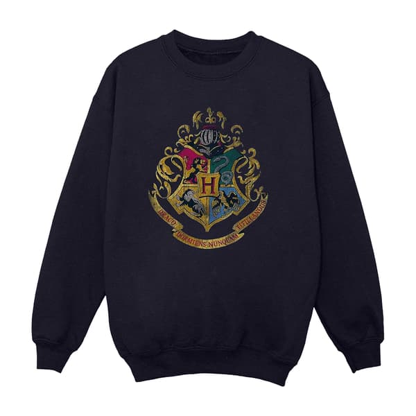 Harry Potter Flickor Hogwarts Hus Bomullströja 5-6 År Navy Blue 5-6 Years