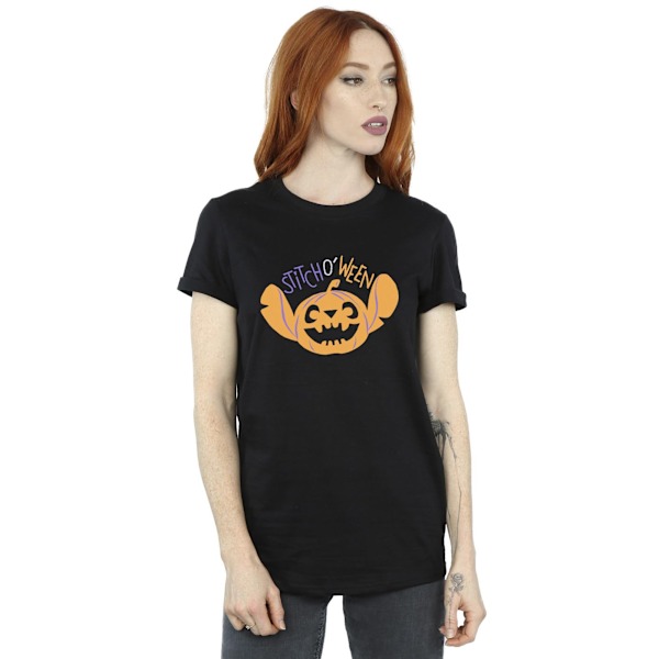 Lilo & Stitch Dam/Dam Stitch O Ween Bomulls Boyfriend T-shirt Black XXL