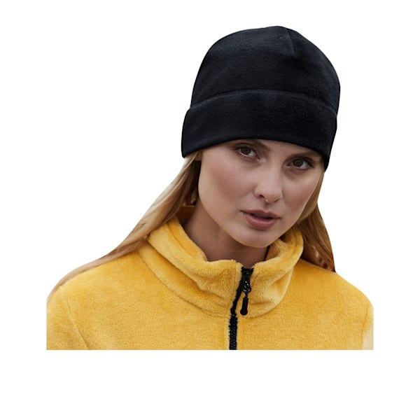 Beechfield Unisex Vuxen Fleece Återvunnen Mössa One Size Svart Black One Size
