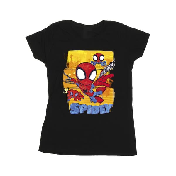 Marvel Dam Spidey And His Amazing Friends Flying Bomull Navy Blue L