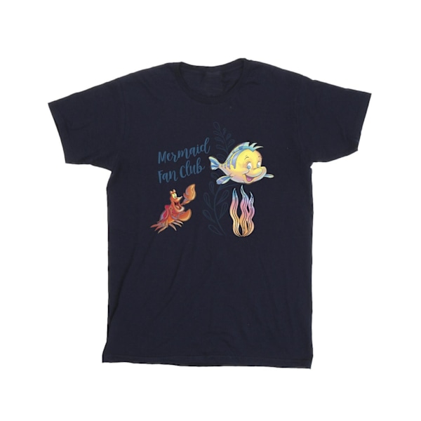 Disney Girls The Little Mermaid Club Bomull T-shirt 9-11 år Navy Blue 9-11 Years