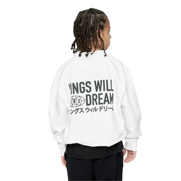 Kings Will Dream Pojkar Studio Title Sweatshirt 7-8 År Vit White 7-8 Years