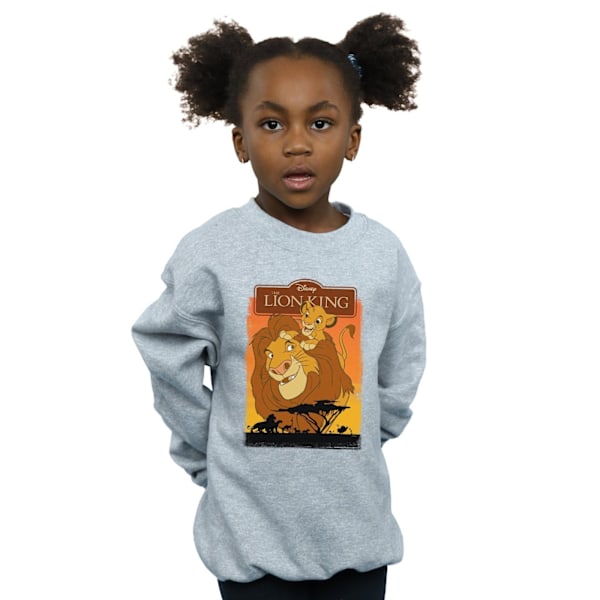 Disney Girls The Lion King Simba Och Mufasa Sweatshirt 5-6 År Sports Grey 5-6 Years