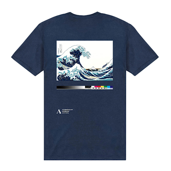 Ashmolean Museum Unisex Vuxen Wave T-Shirt M Marinblå Navy Blue M