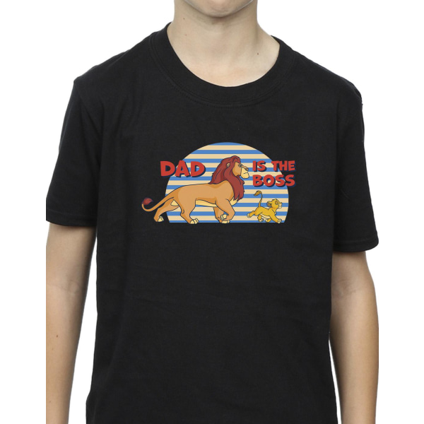 Disney Boys The Lion King Dad Boss T-shirt 12-13 år Svart Black 12-13 Years