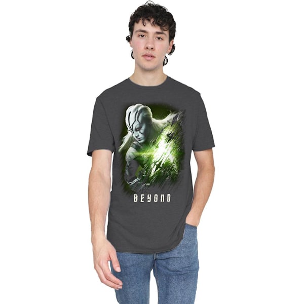 Star Trek Beyond Unisex Vuxen Jaylah Poster T-Shirt L Gråmelerad Charcoal L