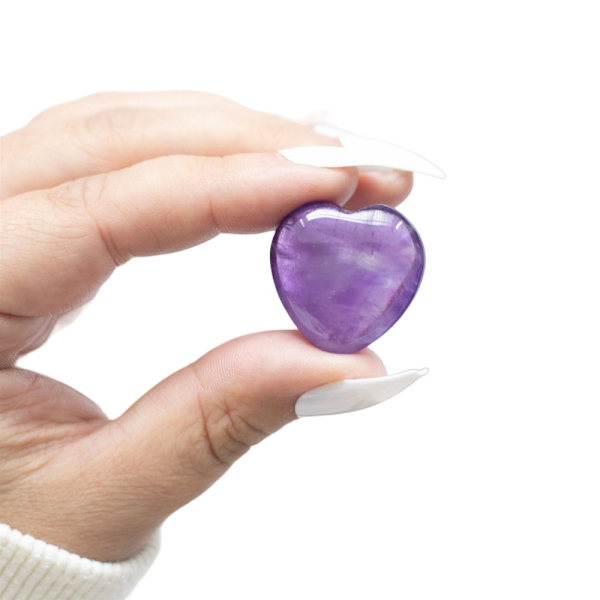 Något Annorlunda Du Är Speciell För Mig Ametist Hjärta Kristall Purple One Size