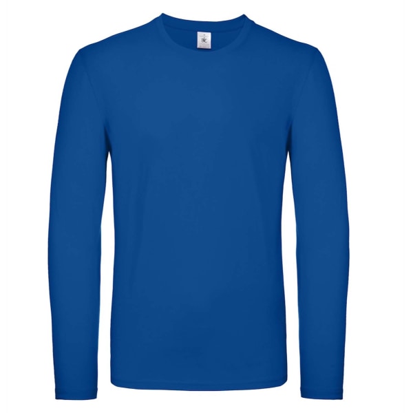 B&C Herr #E150 Långärmad T-shirt XL Royal Blue Royal Blue XL