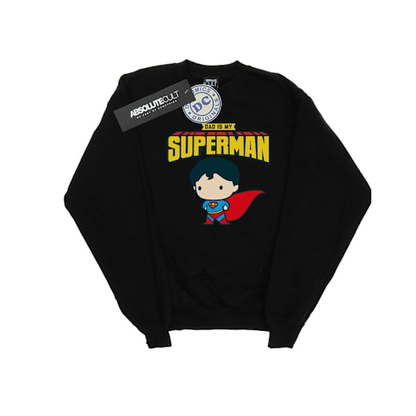 DC Comics Girls Superman Min Pappa Är Min Hjälte Sweatshirt 3-4 År Black 3-4 Years