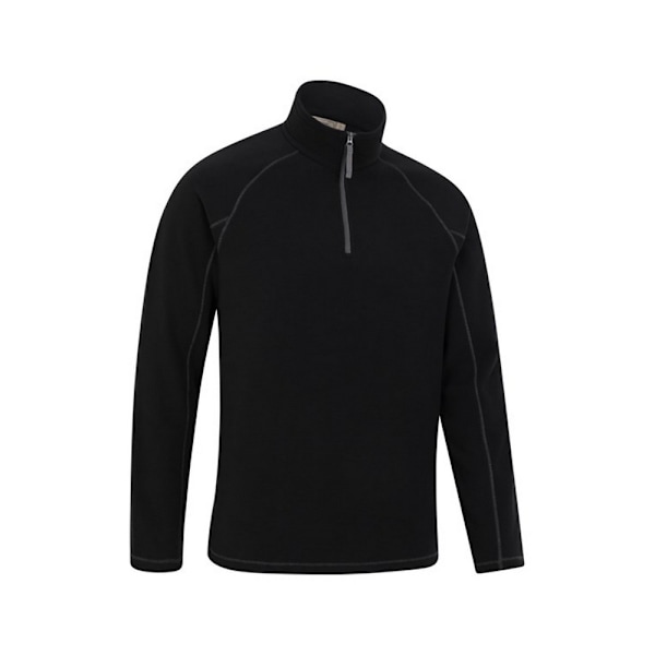 Mountain Warehouse Ashbourne II Fleece Tröja med Halv Dragkedja Herr XXS Bl Black XXS