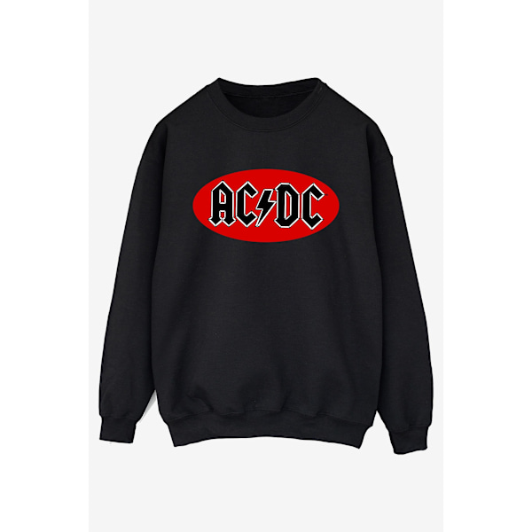 ACDC Herr Röd Cirkel Logo Sweatshirt 4XL Svart Black 4XL