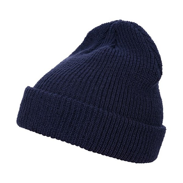Flexfit Unisex Vuxen Stickad Lång Mössa One Size Marinblå Navy One Size