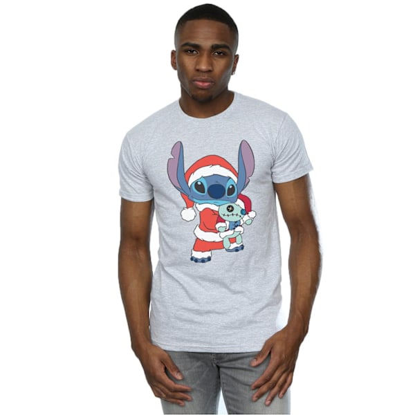 Disney Herr Lilo Och Stitch Stitch Jul T-Shirt XL Sport Sports Grey XL