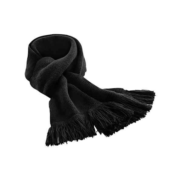 Beechfield Unisex Vuxen Klassisk Stickad Vinterhalsduk En Storlek B Black One Size