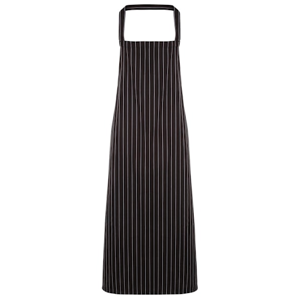 Premier Dam/Kvinnors Randig Förkläde / Arbetskläder (Slaktarestil) Black/ Grey One Size
