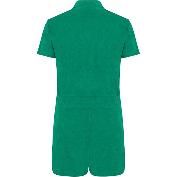 Native Spirit Dam/Kvinnors Terry Handduk Kort Playsuit 14 UK Gr Green 14 UK