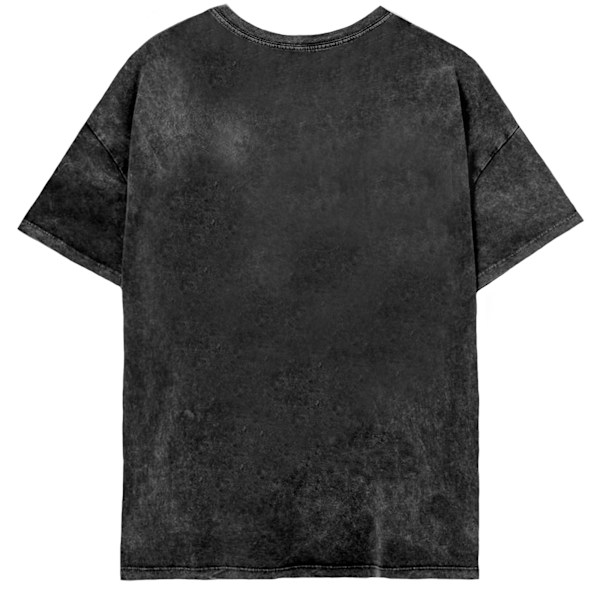 Harry Potter Dam/Kvinnor Hogwarts Constellation Acid Wash T-Shirt Black XL