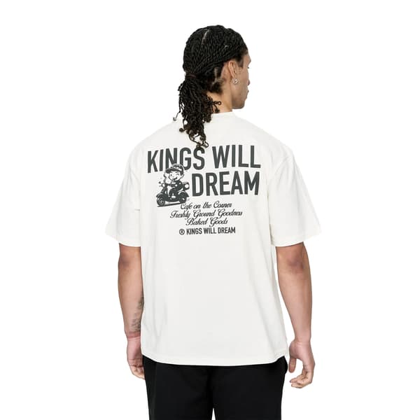 Kings Will Dream Herr Studio Cafe Boy T-Shirt L Vit White L