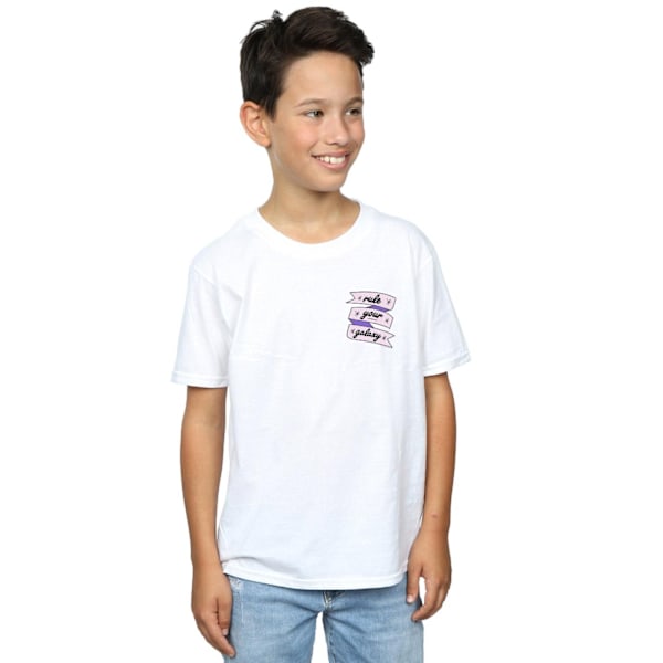 Star Wars Boys Rule Your Galaxy Brösttryck T-shirt 9-11 år White 9-11 Years