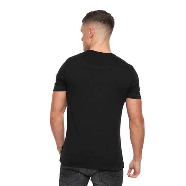 French Connection Herr T-shirt med logotyp, Storlek S, Svart/Vit Black/White S