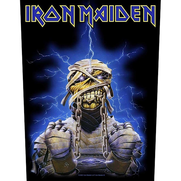 Iron Maiden Powerslave Eddie Patch One Size Svart/Blå Black/Blue One Size
