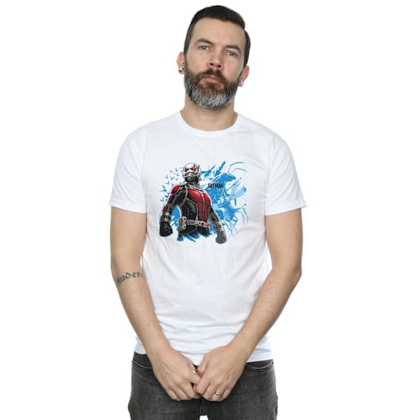 Ant-Man Herr Stående Bomulls T-shirt M Vit White M