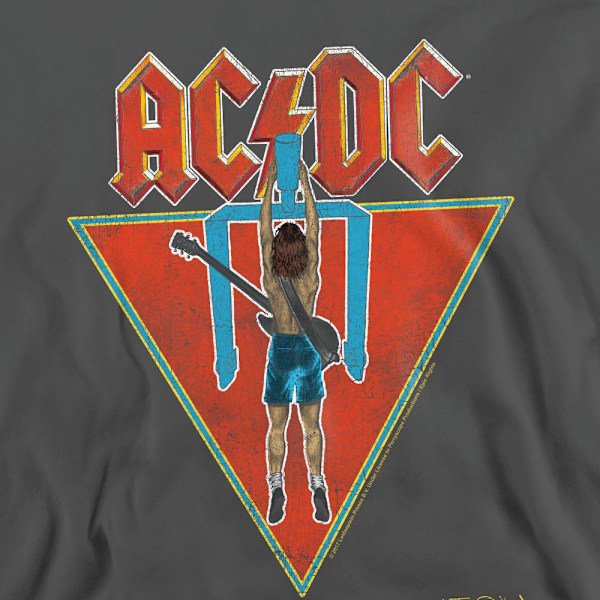 AC/DC Unisex Vuxen Flick of the Switch Sweatshirt M Kolgrå Charcoal M