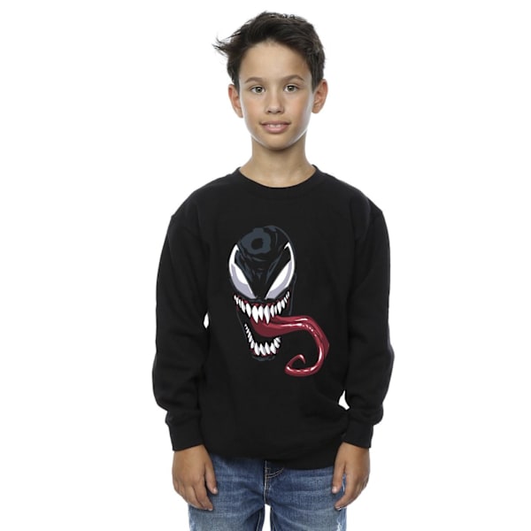 Marvel Boys Venom Face Sweatshirt 3-4 år Svart Black 3-4 Years