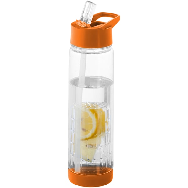 Bullet Tutti Frutti Flaska Med Infuser 25.9 x 7.1 cm Transparent/Orange Transparent/Orange 25.9 x 7.1 cm