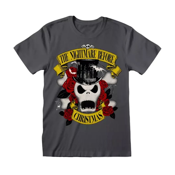 Nightmare Before Christmas Unisex Vuxen Jack Skellington Hat T-Shirt Light Graphite S