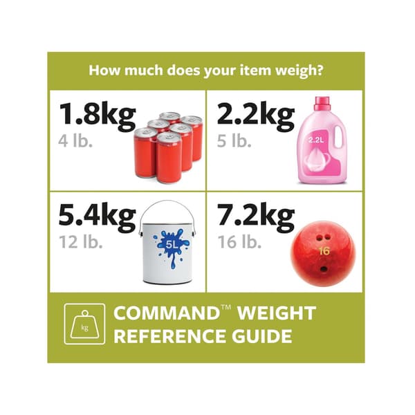 Command Bildhängningsremsor Set, Medium & Large (12-pack) På Multi Colour One Size