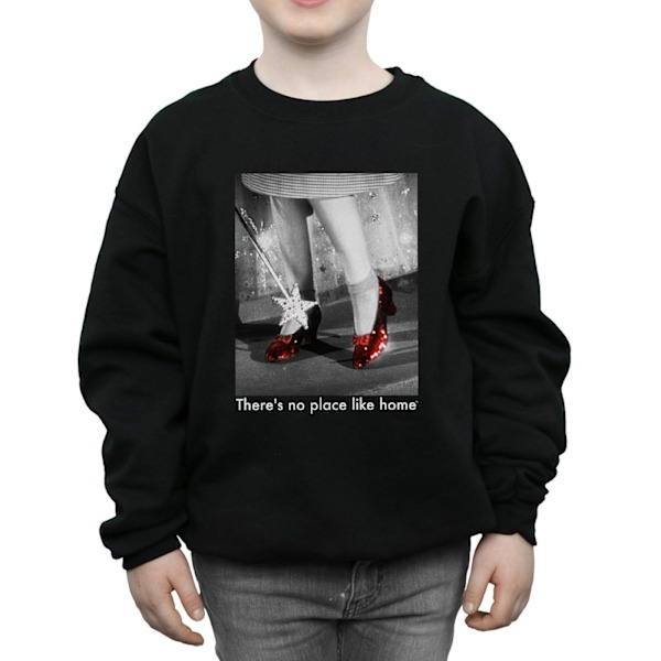 Trollkarlen från Oz Pojkar Rubin Tofflor Foto Sweatshirt 12-13 År Black 12-13 Years