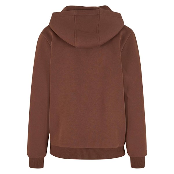 Build Your Brand Dam/Kvinnor Fluffig Hoodie 10 UK Chokladbrunt Chocolate Brown 10 UK
