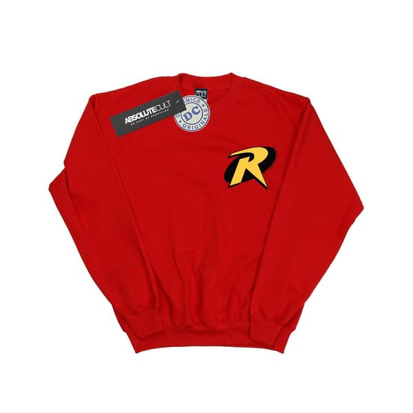 DC Comics Herr Batman Robin Logo Sweatshirt XL Röd Red XL