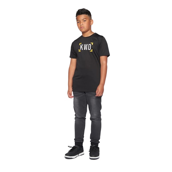 Kings Will Dream Boys Karson T-shirt 13-14 år Svart/Gul Black/Yellow 13-14 Years