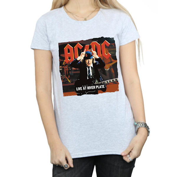 AC/DC Dam/Kvinnor Live At River Plate Columbia Records Bomull Sports Grey S
