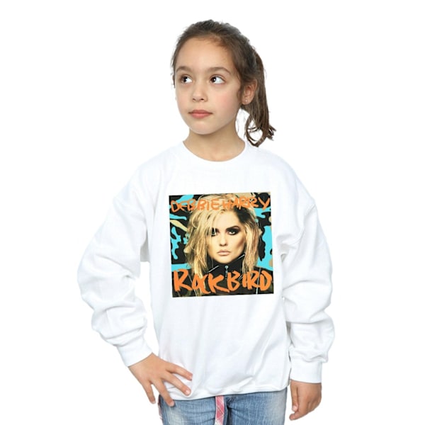 Debbie Harry Girls Rockbird Cover Sweatshirt 9-11 år Vit White 9-11 Years