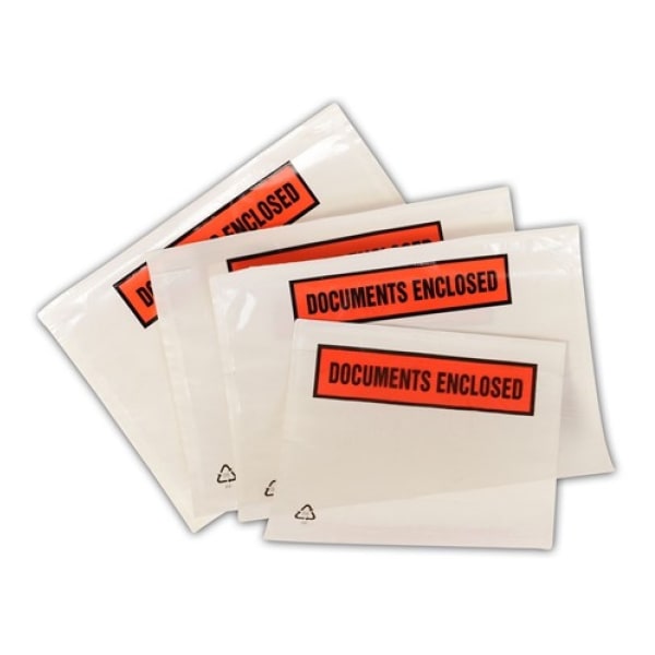 Förpackning Dokumentplånböcker (förpackning om 1000) 105 mm x 148 mm Klar Clear 105 mm x 148mm