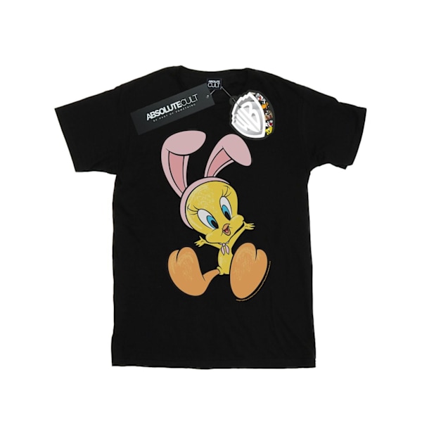 Looney Tunes Dam/Damer Tweety Pie Kaninöron Bomull Pojkvän Black XL