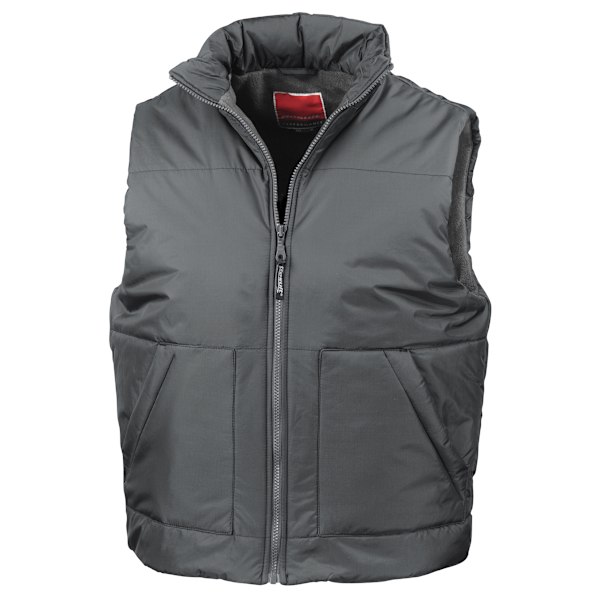 Result Fleecefodrad Bodywarmer Vattenavvisande Vindtät Jacka Dark Grey L