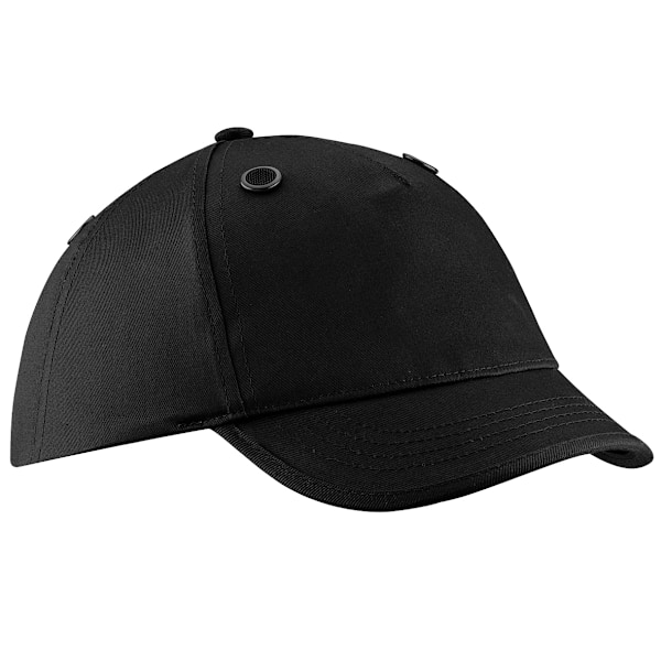 Beechfield Coolmax® En812 Bump Baseball Cap / Huvudbonad En Storlek Black One Size