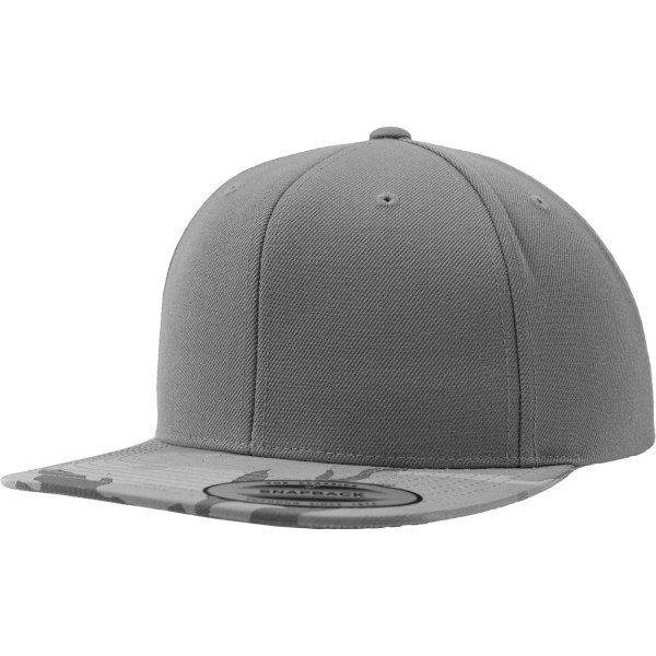 Flexfit Camo Visir Snapback Cap (Pack med 2) One Size Silver Cam Silver Camo One Size