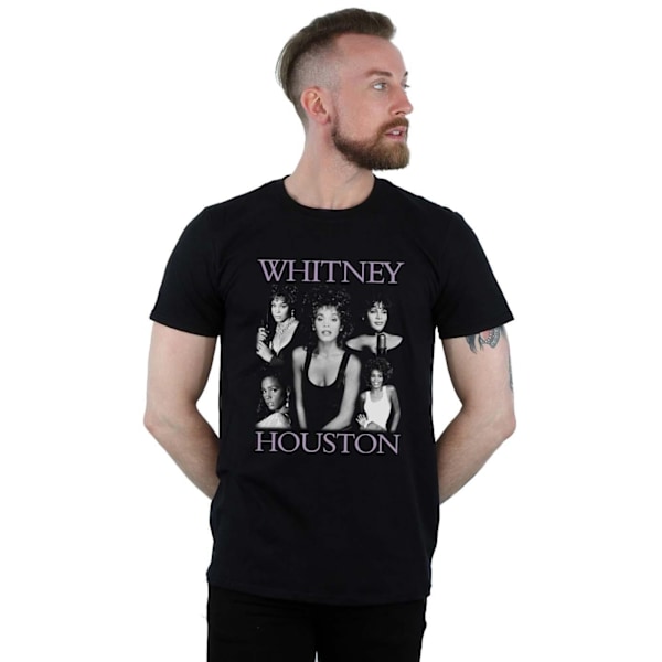 Whitney Houston Herr Flera Poser T-shirt S Svart Black S